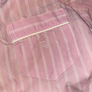 Christian Dior long sleeve, button down night gown. Size M.